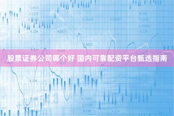 股票证券公司哪个好 国内可靠配资平台甄选指南